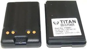 2X Tank159139-Em-Bli-Fnb67 Yaesu Vertex Vx420 2-Way Radio Battery Li-Ion 7.4V