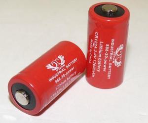 2 pcs CR123A CR-123A SF123A 3 Volt Lithium Battery for Surefire Fenix Flashlight