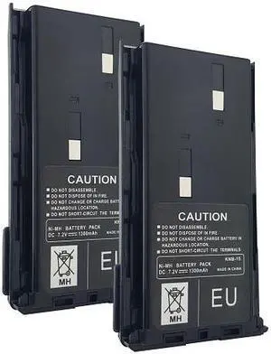 2 x Battery(s) for KENWOOD KNB15 KNB-15 KNB-15A TK-260 TK-360 Two-Way Radio(s)