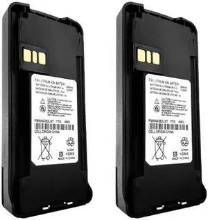 2 x PMNN4082AR PMNN4081 Battery fits Motorola CP476 P165 CP1660 Two-Way Radios