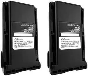 2x - BP-230 BP-232 Battery fit ICOM IC-F15 IC-F33GT IC-F34G IC-F3061 F4061 Radio