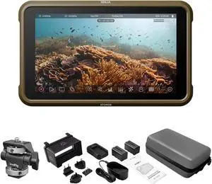 Atomos Ninja 5.2" 4K HDMI Recording Monitor with Atomos 5" Accessory Kit for Shinobi, Shinobi SDI and Ninja V Monitors, SmallRig Swivel and Tilt Adjustable Monitor Mount Bundle Set
