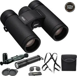 Nikon 16764 Monarch M7 10x30 Binocular With Lens Pen, Vortex Harness, & Flashlight Kit