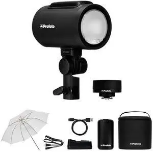 Profoto A2 Monolight Connect Kit for Canon with 33" Translucent Umbrella Bundle