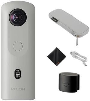 RICOH THETA SC2 360° Business Camera, 4K Video & Photo, Soft Case & Cloth Bundle