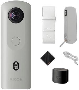 RICOH THETA SC2 360° Business Camera, 4K Video & Photo, Soft Case & Cloth Bundle