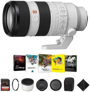 Sony FE 70-200mm f/2.8 GM OSS II Lens for E Mount+64GB Card+Corel Software Kit