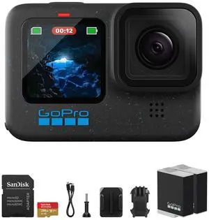 GoPro HERO12 Black Video+Extra 1720mAh Enduro Battery with Extended Runtime Kit
