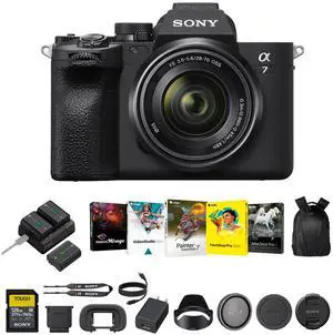 Sony a7 IV Mirrorless Hybrid Digital Camera+Batteries+Corel Software+128GB Kit