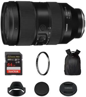 Tamron 35-150mm f/2-2.8 Di III VXD Lens-Sony E+64GB SDXC+82mm Tiffen Filter Kit