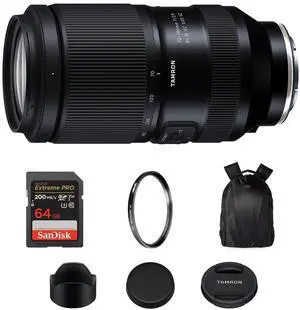 Tamron 70-180mm f/2.8 Di III VCVXD G2 Lens-Sony E+64GB SDXC+Tiffen UV Filter Kit