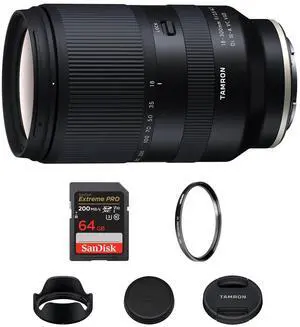 Tamron 18-300mm f/3.5-6.3 Di III-A VC VXD Lens - FUJIFILM X+Tiffen UV Filter Kit