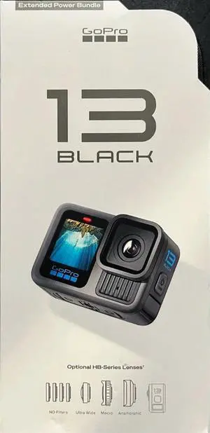 GoPro HERO13 Black Bundle with Dual Charger, 3 Enduro Batteries, 64GB Card, Case