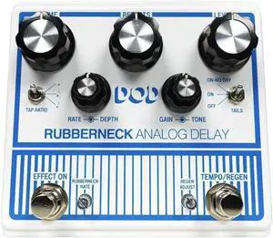 Digitech Guitar Delay Effects Rubberneck boasts Pedal, White