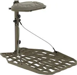 Novix Echo Lightweight Hang On Tree Stand Adjustable Seat, Aluminum