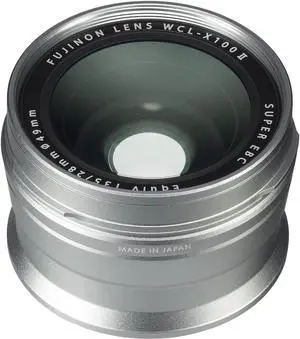 Fujifilm WCL-X100 II Wide Conversion Lens (Silver)