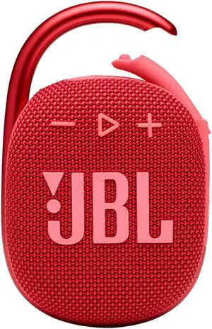 JBL Clip 4 Portable Bluetooth Waterproof Speaker (Red)