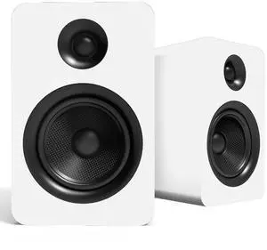 Kanto YUP6W Passive Bookshelf Speakers with 1" Silk Dome Tweeter and 5.25" Kevlar Woofer - External Amplifier/Receiver Required - Pair (White)