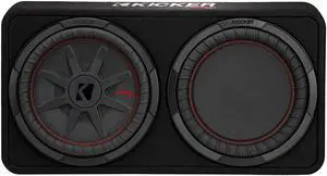 Kicker 48TCWRT122 CompRT Dual 12" 2-Ohm Subwoofer Enclosure
