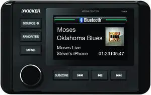Kicker 46KMC4 Marine Dual-Zone Stereo Receiver with Bluetooth