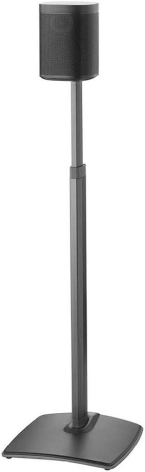 Sanus Adjustable Height Wireless Speaker Stand for Sonos ONE, PLAY:1, and PLAY:3 - Each (Black)