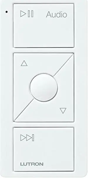 Lutron Caseta Wireless Pico Remote Control for Audio (White)