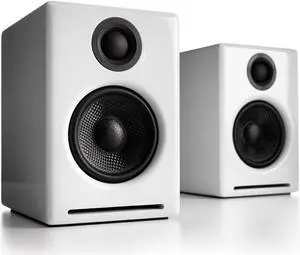 Audioengine A2+ Premium Powered Wireless Desktop Speakers - Pair (White)