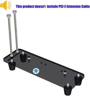 PCI E External Built in Kickstand Mounting Bracket Graphics Cards Stand DIY ATX Case for PCIE x1 x4 x16 Riser Cable R L Version