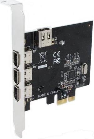 PCI-E 3 ports Firewire 2x800/1x400 Low Profile - Carte contrôleur