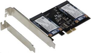 SEDNA PCI Express Dual mSATA III (6G) SSD Adapter with Low profile Bracket, SSD not included