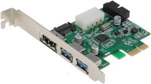 SEDNA - PCI Express 4 Port USB 3.0 [ 2 External + 2 Port Internal ( 20 pin ) ] + 1 Port PeSATA Adapter ( NEC 720201 chipset )