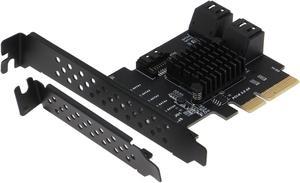SEDNA - PCIe 2 x Gen III to 5 x SATA 6G Adapter Card (Support Software RAID)