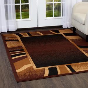 Home Dynamix Area Rugs: Premium Rug: 7542 Brown: 1'8"x2'9" Rectangle