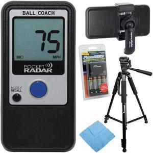Pocket Radar Ball Coach Pro-Level Speed Training Tool with Accessory Bundle
