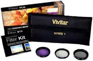 Vivitar 3 Piece Lens Filter Kit - 49mm