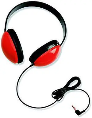 Califone 2800-RD Listening First Headphones in Red (Set of 6)