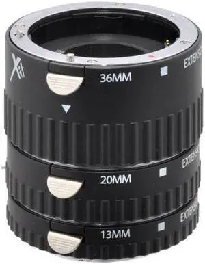 Xit Photo Sony Pro Series Auto Focus Macro DSLR Camera Extension Tube Set -XTETS