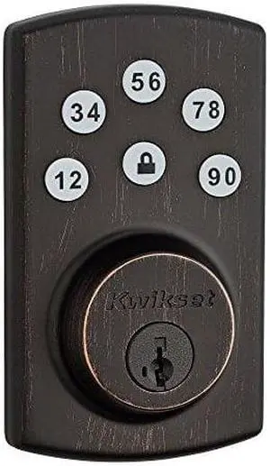 Kwikset 907 Powerbolt 2.0 Electronic Deadbolt & SmartKey in Venetian Bronze Kwikset 907 Powerbolt 2.0 Electronic Deadbolt & SmartKey in Venetian Bronze