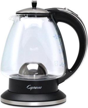 Capresso H2O Glass Rapid-Boil Kettle (Black/Polished Chrome)