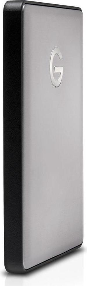 G-Technology 2TB G-DRIVE mobile USB-C Portable External Hard Drive, USB 3.1 Gen 1, Space Gray (0G10317)