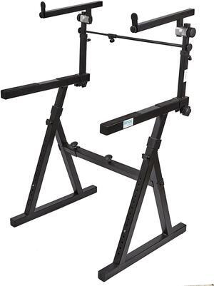 Knox Gear Z-Style Two Tier Electronic Keyboard Piano Stand (Version 2)