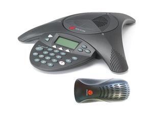 Polycom SoundStation2 Conference Phone - Analog Speakerphone For Small To Medium Rooms