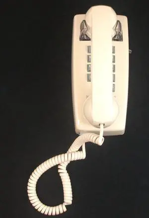 ITT 2554-20F-AS 255444-VBA-20F Wall Phone with Single-Gong Ringer