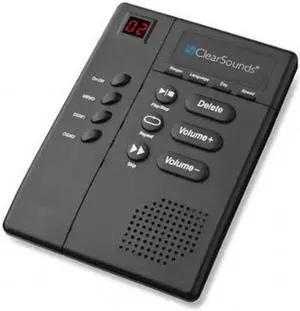 Clearsounds Answering Machine, Accessory, Black  ANS3000