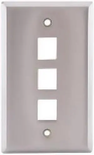 HUBBELL PREMISE WIRING SSF13 Hubbell SSF13 - Stainless Steel Plate, 1-Gang,