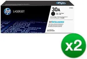 HP 30A Black High Yield Original LaserJet Toner Cartridge (CF230A)(2-Pack)
