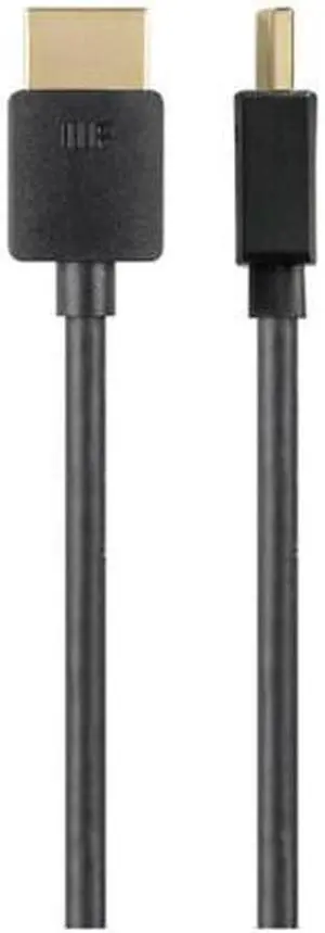 Monoprice HDMI Cable - 1 Feet - Black| Certified Premium, 4K@60Hz, HDR, 18Gbps, 36AWG, YUV, 4:4:4, Compatible with UHD TV and More - Ultra Slim Series