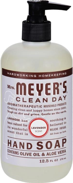Mrs. Meyers Caldrea Clean Day Liquid Hand Soap Lavender 12.5 Oz 6/Carton 651311