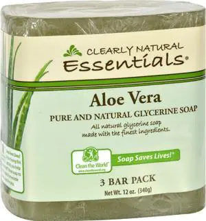 Clearly Natural Bar Soap - Aloe Vera - 3 Pack - 4 oz Bar Soap Clearly Natural Bar Soap - Aloe Vera - 3 Pack - 4 oz Bar Soap