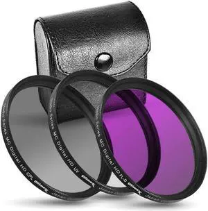 Ultimaxx 37mm 3-Piece Multi-Coated Professional High-Quality UV, CPL, FLD Filter Set Kit (UV, CPL, FL-D) for All DSLR Camera Lens with Same Filter Thread Size